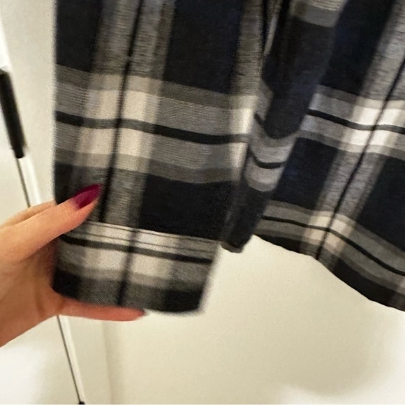 Carhartt Hubbard Flannel Shirt Long Sleeve Black White Blue Plaid Size L Men’s - Picture 6 of 12